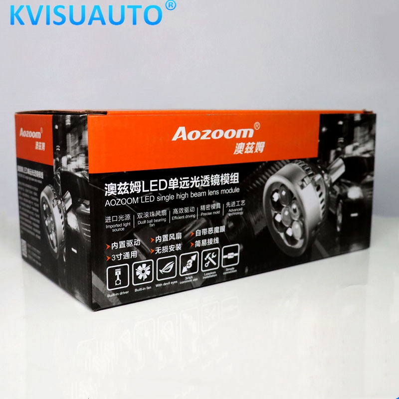 CQL Aozoom V1 25w high beam led lens with devil eyes